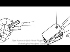 Beyaz Parmak Ucu Nabız Oksimetresi TFT LCD Ekran