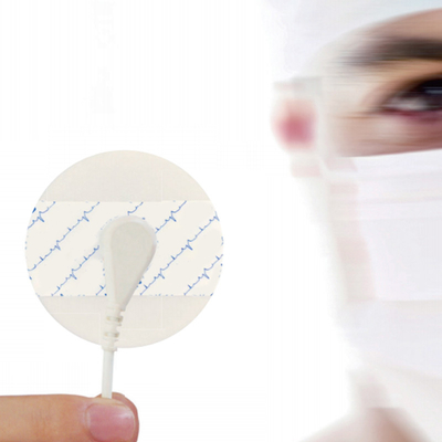 Disposable Medical ECG Monitoring Electrodes Dual Tube For Hospital